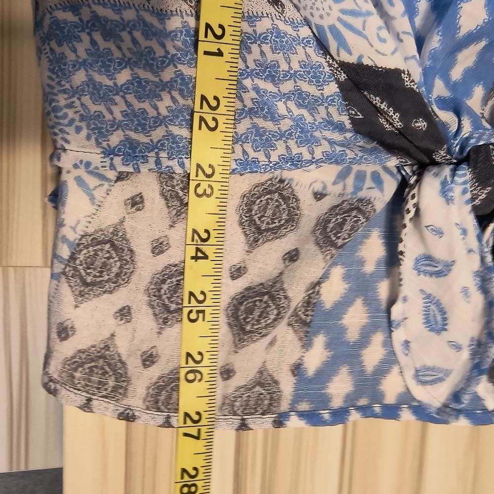 Ruby Road Blue Patchwork Scoop Neck Cottagecore B… - image 8